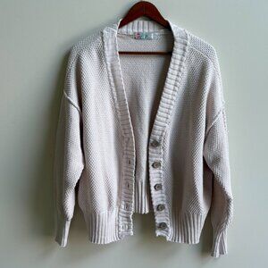 Free People - FP Beach Knit Cardigan - White/Cream (Size M)